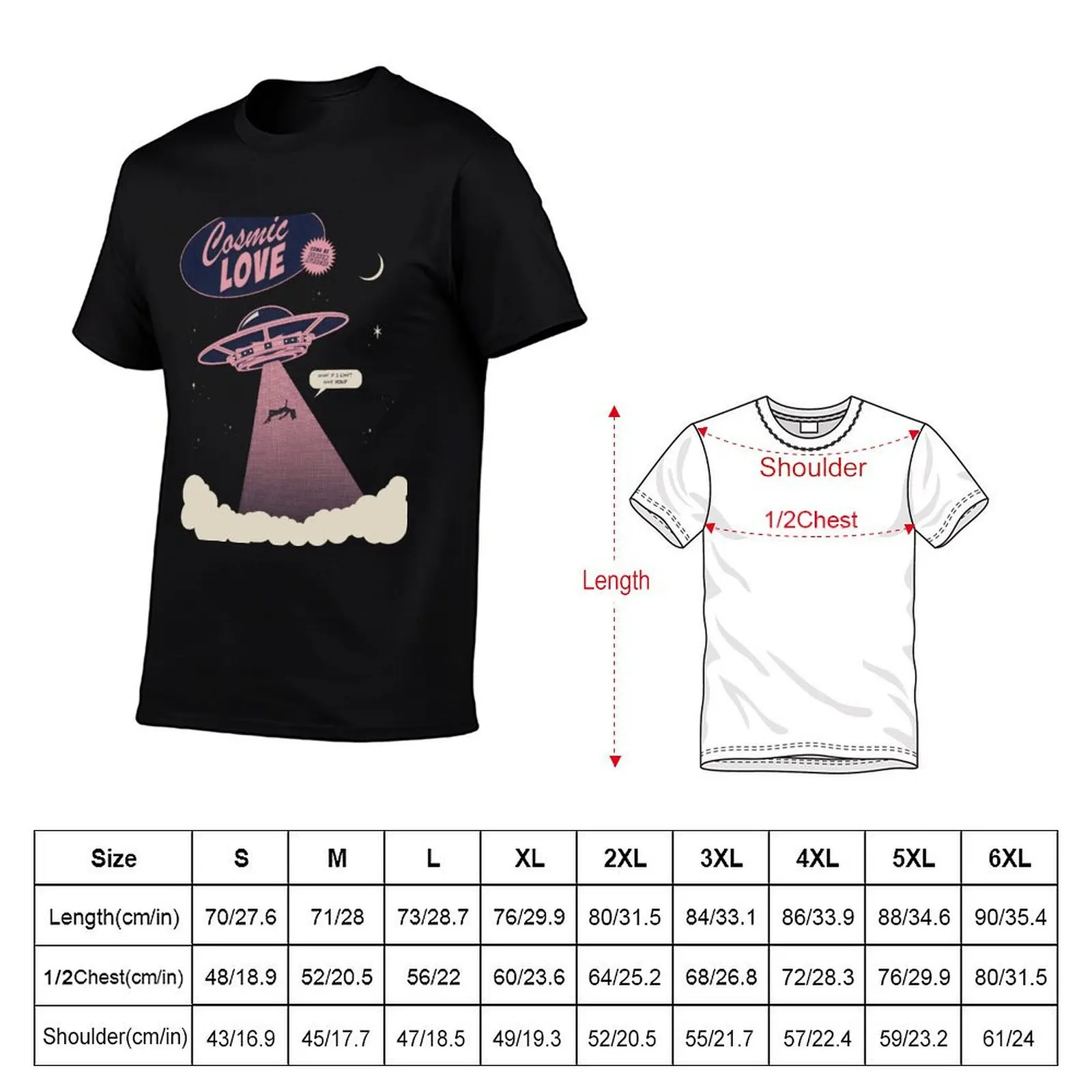 Cosmic Love Tee Shirt T-Shirt plus size tops graphic tee shirt graphic t shirts shirts graphic tees mens designer clothes
