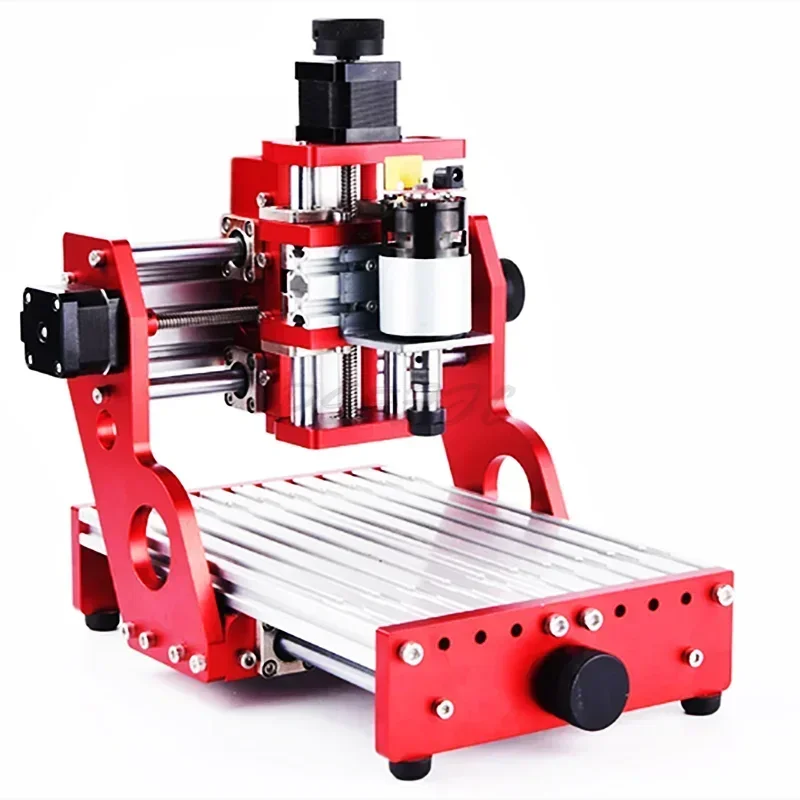 Small Desktop Metal Carving Machine CNC Carving Machine Red CNC1419 Standard Edition Full Metal