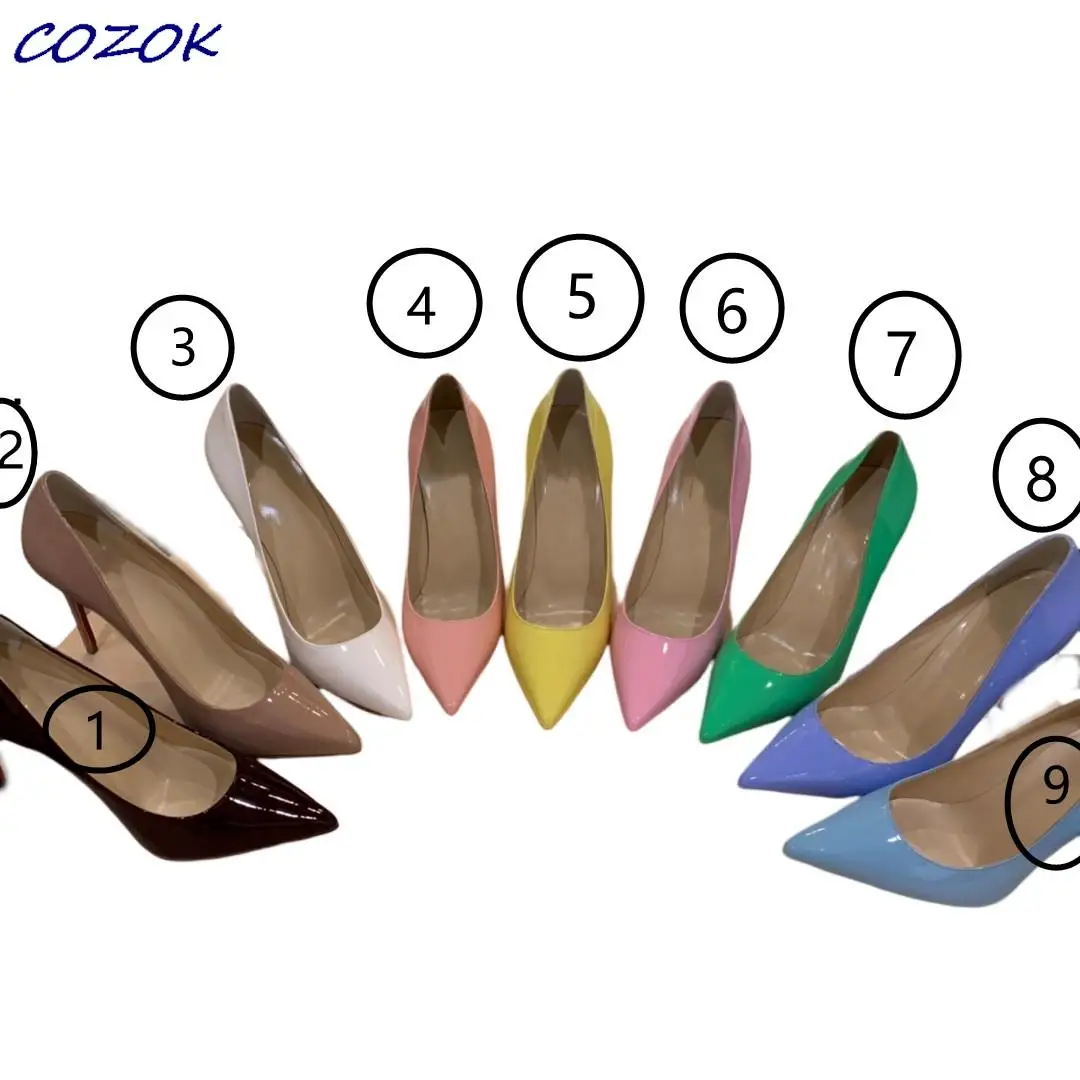 

is sheepskin inside top quality office high-heeled shoes elegant leather soles chaussure femme marque sandalias