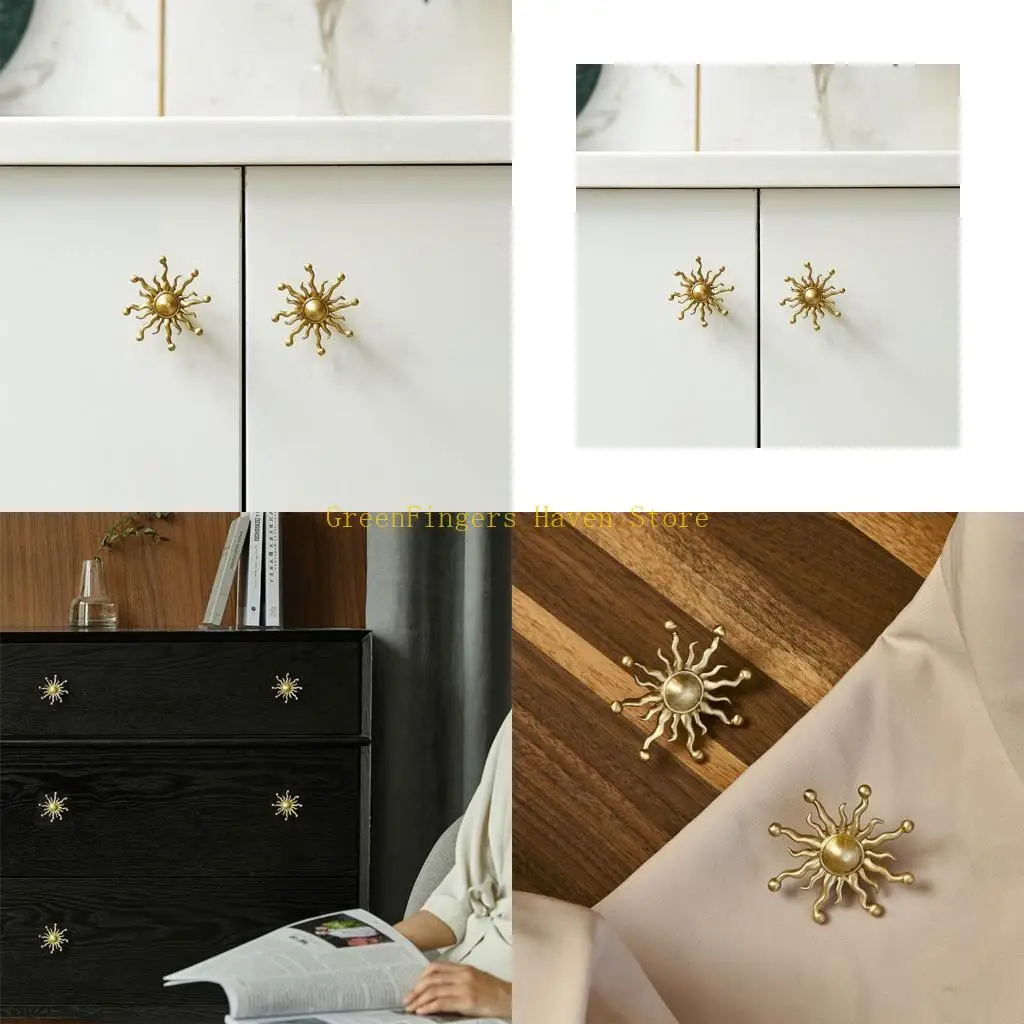 F68D Drawer Pulls Dressers Knob Cupboard Handle Sun Bedside Cabinet Pull