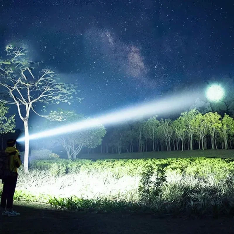 2025 New Upgrade High Power LED Headlamp Portable Rechargeable Headlight 8500M Long Range  Head Flashlight  Fishing Head Lantern