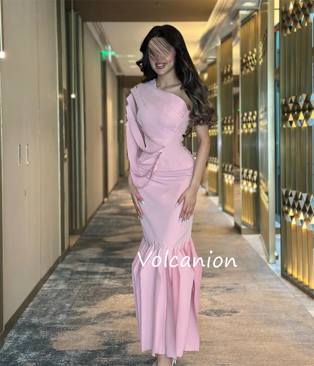 Abiti midi tubino monospalla con pieghe a nastro in jersey personalizzato Occasioni su misura Festa semplice ed elegante