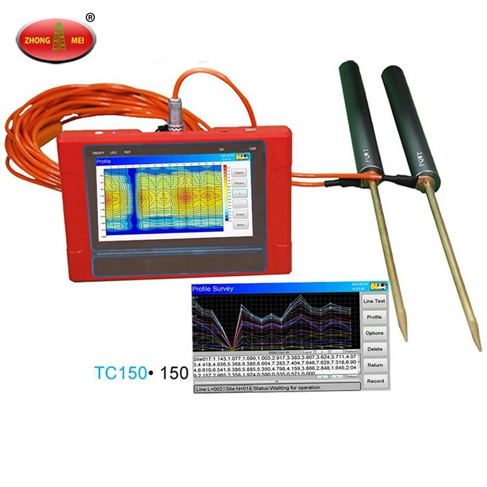 150 200 300 500 Meter Automatic Mapping Underground Water Detector