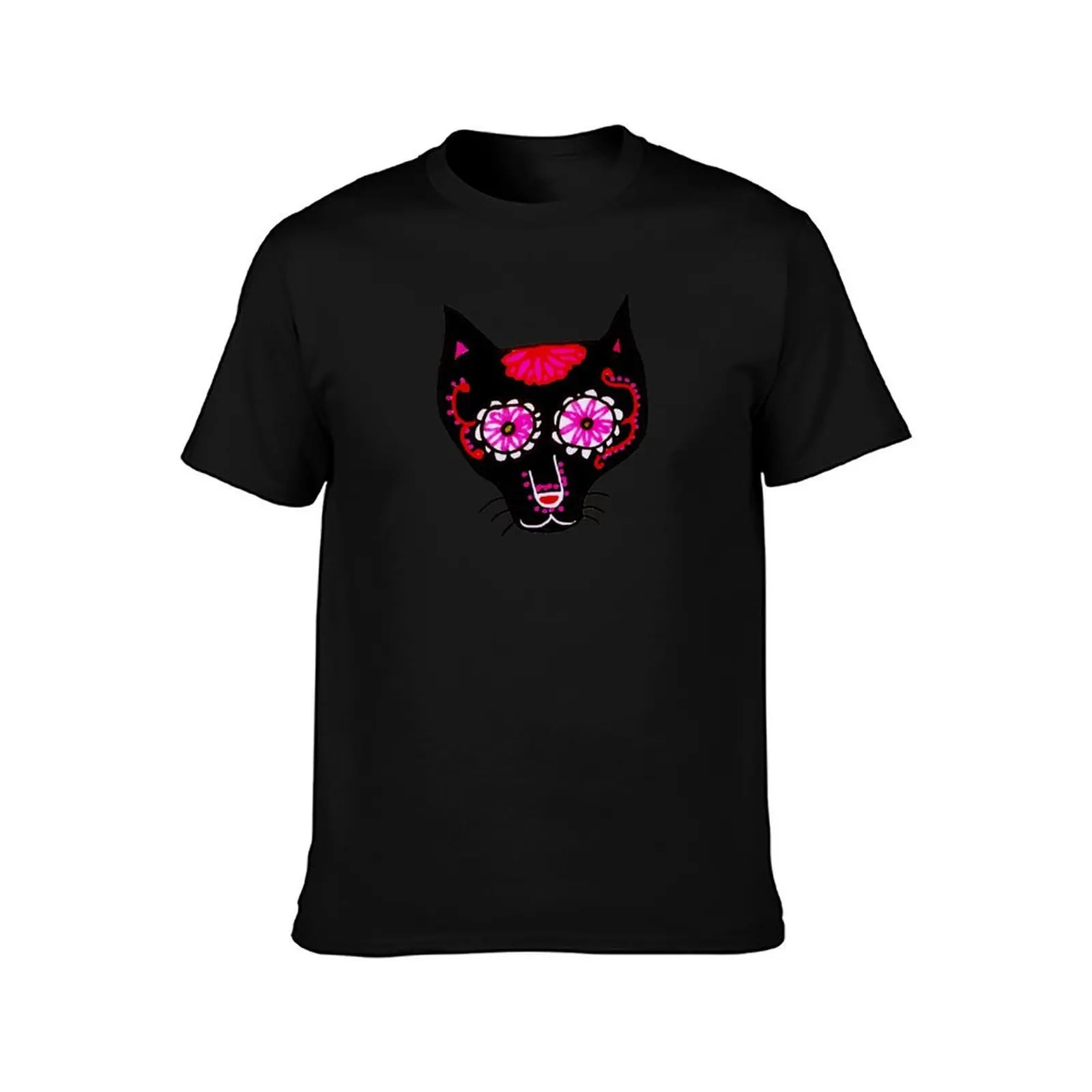 Cat Alebrije T-Shirt, Summer Casual Cotton Tee, Oversized Streetwear Tops, Vintage Graphic Print, Loose Fit Short Sleeve