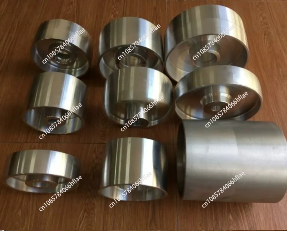 Aluminum Core Rubber Passive Wheel for Belt Grinder, Tension & Tracking Adjustment Wheel Set