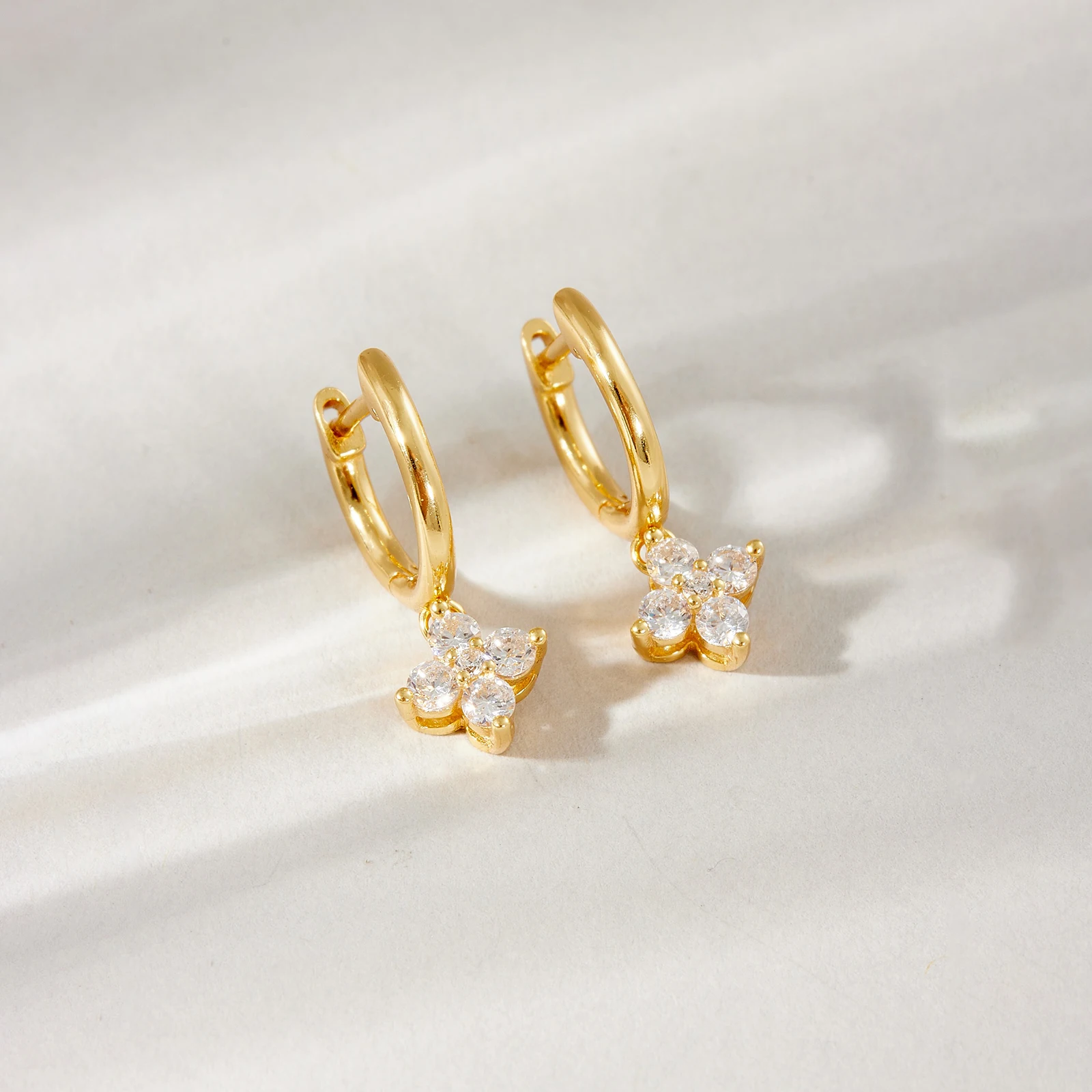 VEWANT 925 Sterling Silver Flower CZ Zircon Piercing Drop Earrings 2026 Fashion Birthday Party Fine Daily Women Jewelry Gift