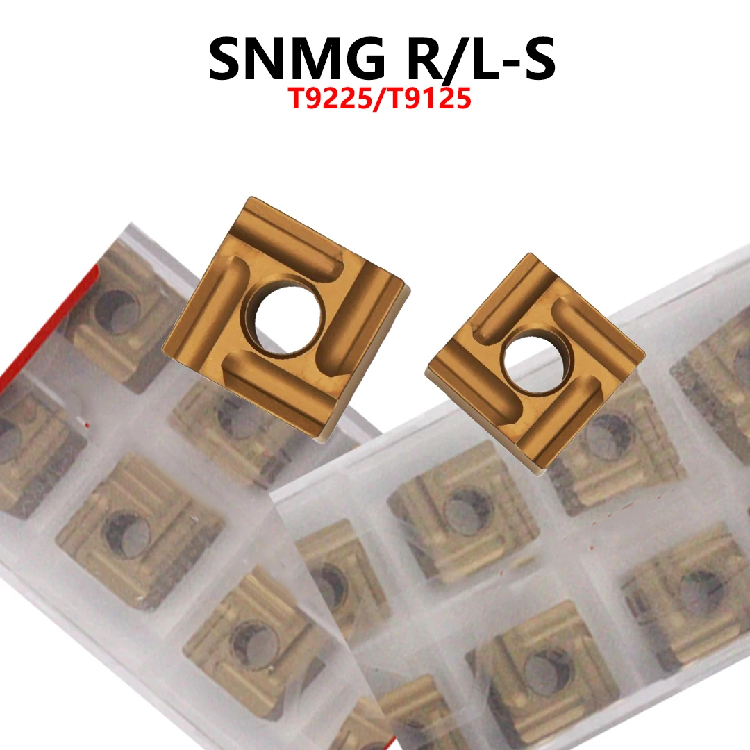

100% оригинал SNMG120404R-S T9125 SNMG120404L-S T9225 SNMG120408L-S SNMG120408R-S Твердосплавные вставки Держатель инструментов с ЧПУ SNMG 120404