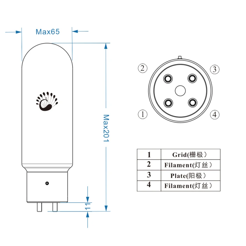 Free shipping PSVANE Tube 845-TII Collector's Edition Art Series Matching Pair for Vacuum Tube HIFI Amplifier Diy Audio Amp