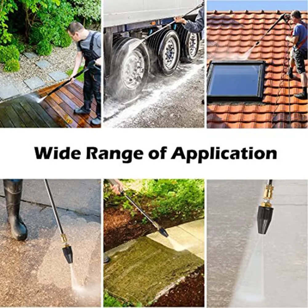 Enhanced Efficiency High Pressure Washer Angles Cleaning Cleaning Efficiency Pressure Washer Spray Tip Turbo Nozzle