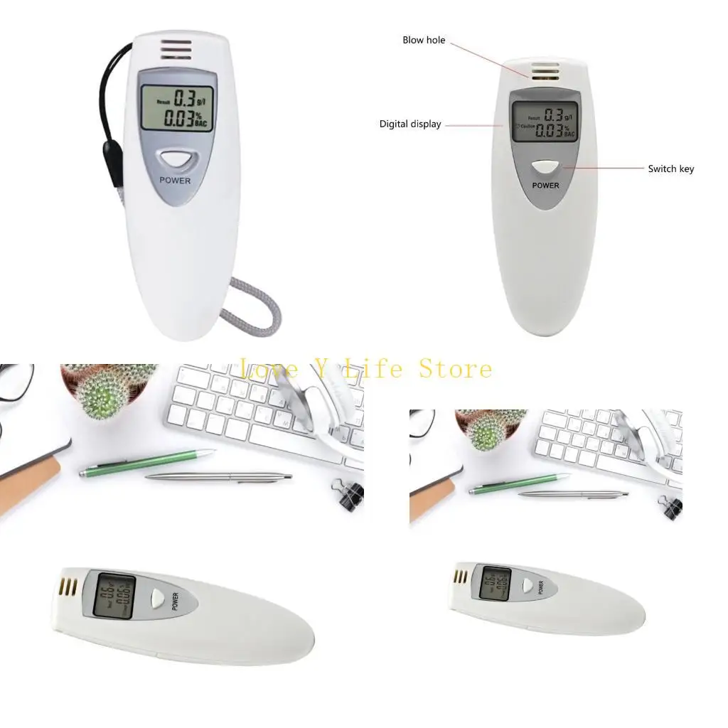 

L74C Breathalyzer Respirator Breath Drunk Tester LCD Screen Detector