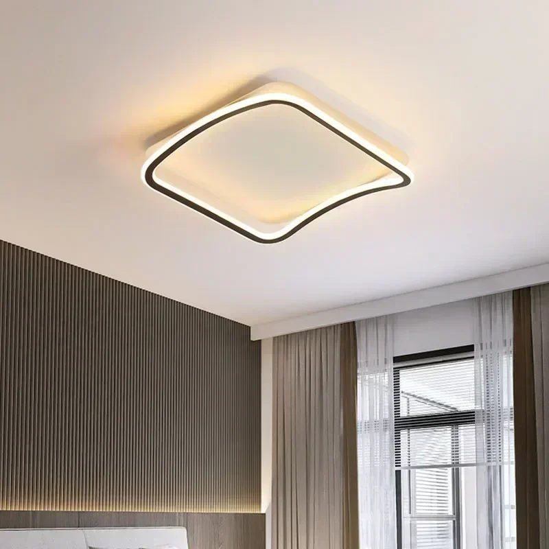 Modern LED Simple Line Ceiling Lamp For Living Dining Room Bedroom Children's Room Study Hall Lighting Fixture Lustre Home Decor