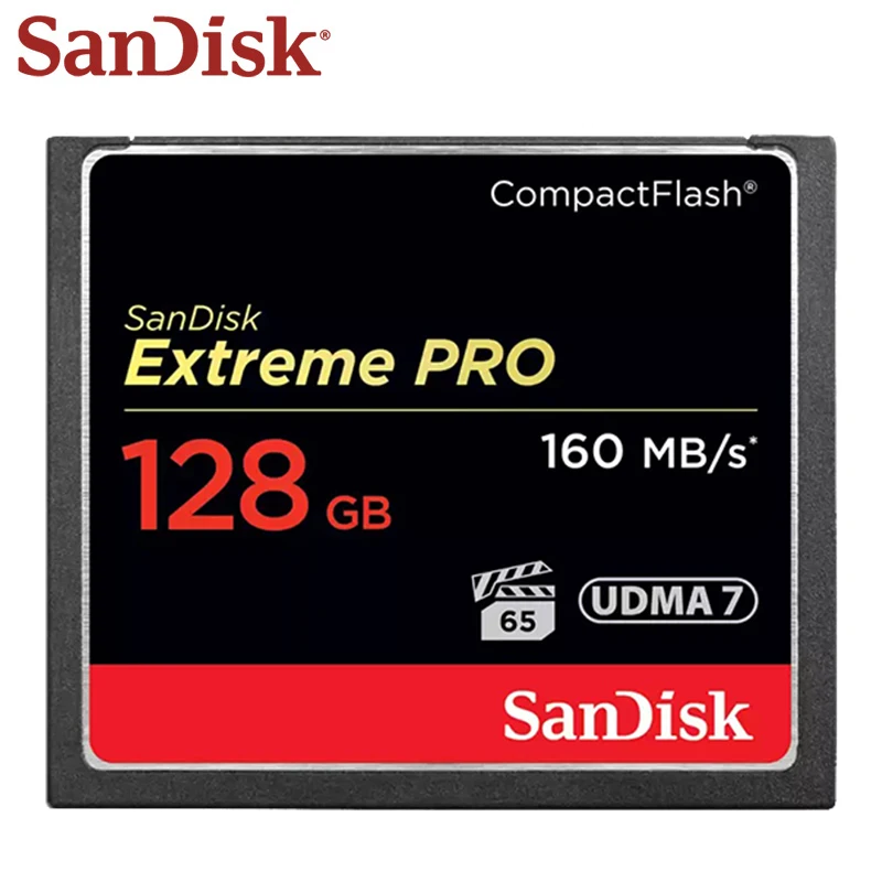 SanDisk CF160M Extreme PRO CompactFlash Card CF UDMA7 160MB/s Read 150MB/s Write 64GB 128GB 4K for Professional DSLR Camera