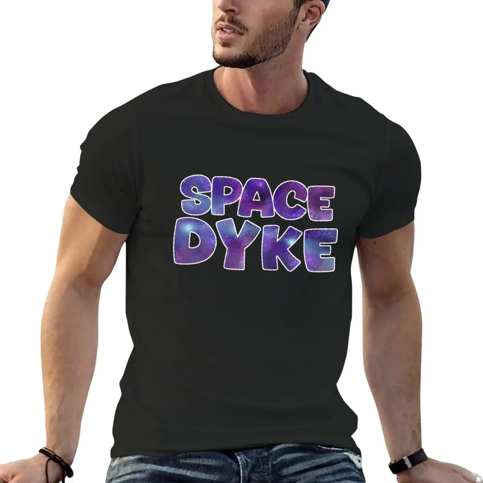 Pride Space Dyke #1 T-Shirt kawaii clothes summer clothes heavyweight t shirts for men