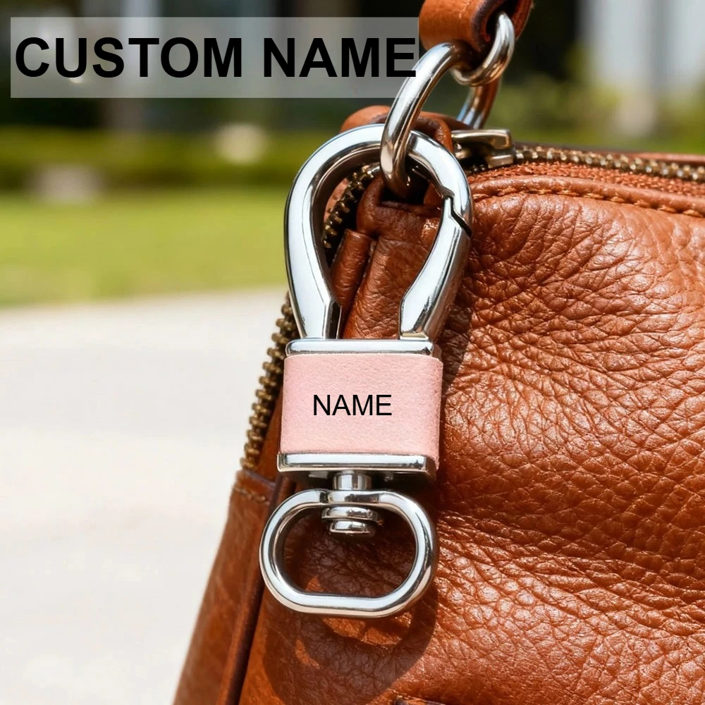 

Personalized Leather Car Keychain Customized Laser Engrave Logo Key Chain Ring for Men and Women Retro Vintage Keyring Gift