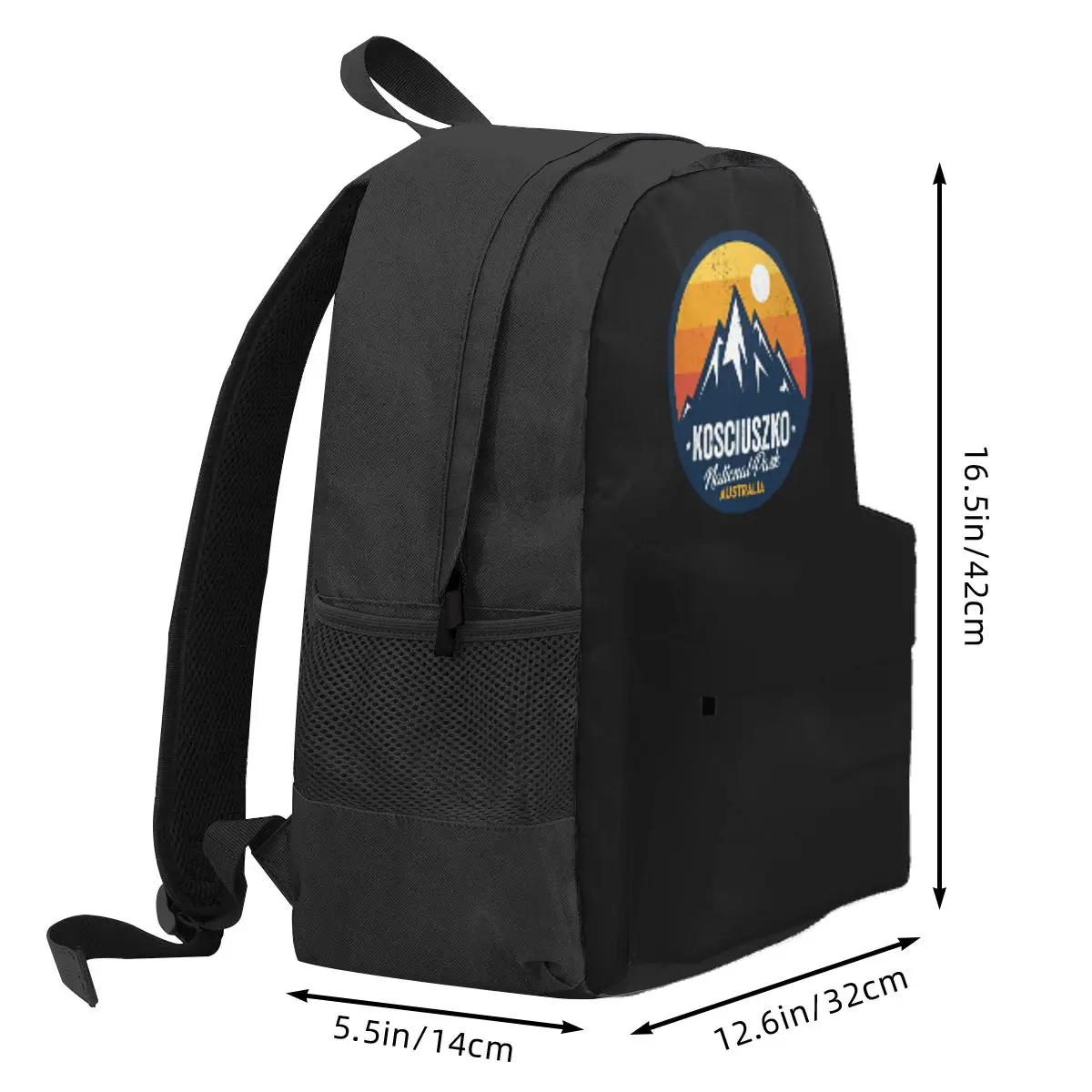 Mount Kosciuszko National Park New South Wales Australia Student Backpack School Bag Hiking Travel Daypack Bookbag Shoulder Bags