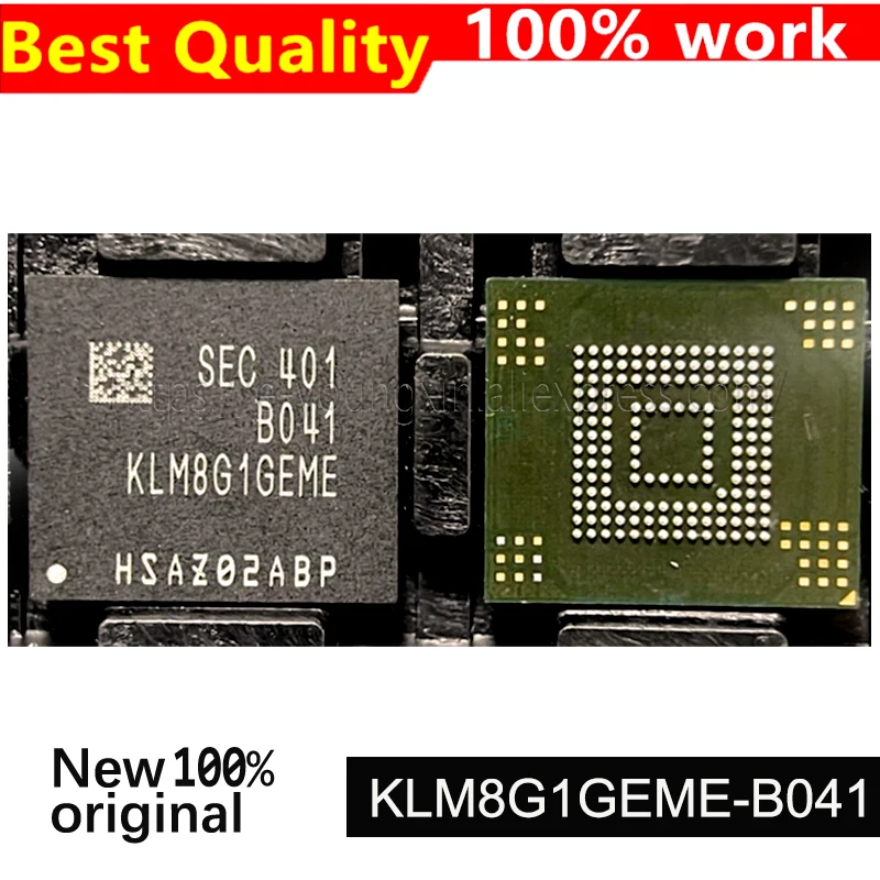 

5 шт./лот, 100% новый оригинальный KLM8G1GEME-B041 KLM8G1GEME BGA153 EMMC 8G, точечные продажи
