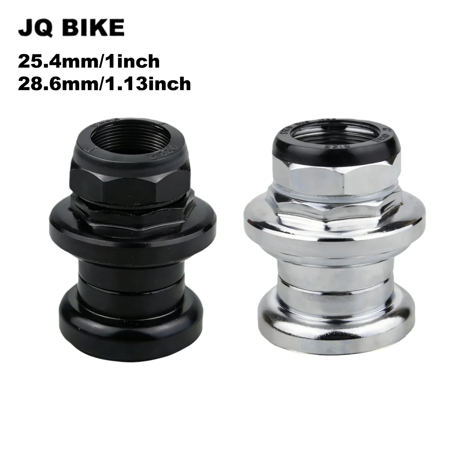 25.4mm/28.6mm Threaded Bike Headsets for 30mm/34mm Head Tube,Lightweight Bicycle Headset