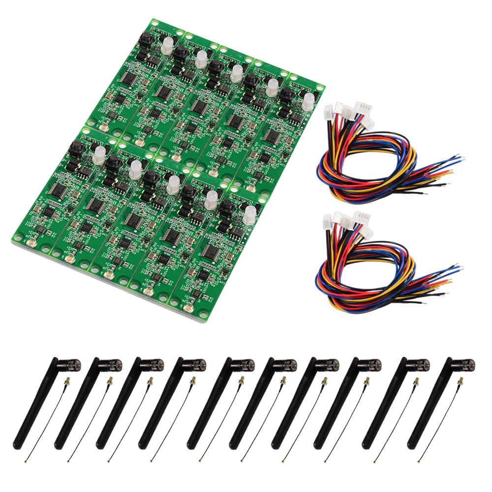 B9 2.4G ISM DMX Wireless DMX512 Controller Modulo PCB 2 in 1 Trasmettitore Ricevitore Per Luce Della Fase Built-in Wireless FAI DA TE 485EE