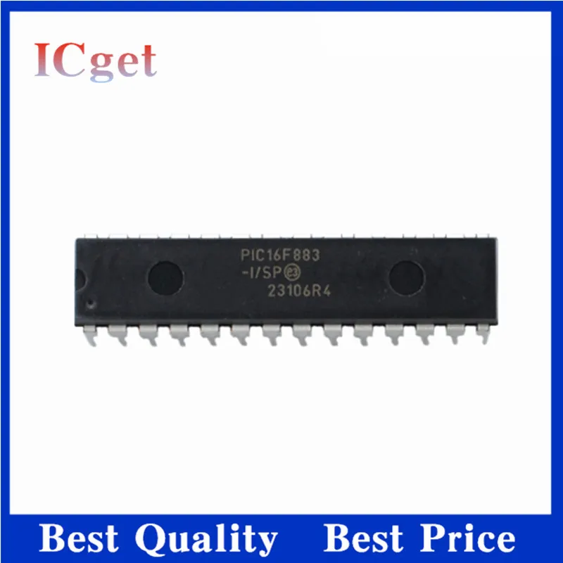 PIC16F883-I SP PIC16F886-I SP PIC16F883 PIC16F886 DIP-28 chipset, novo, 5pcs