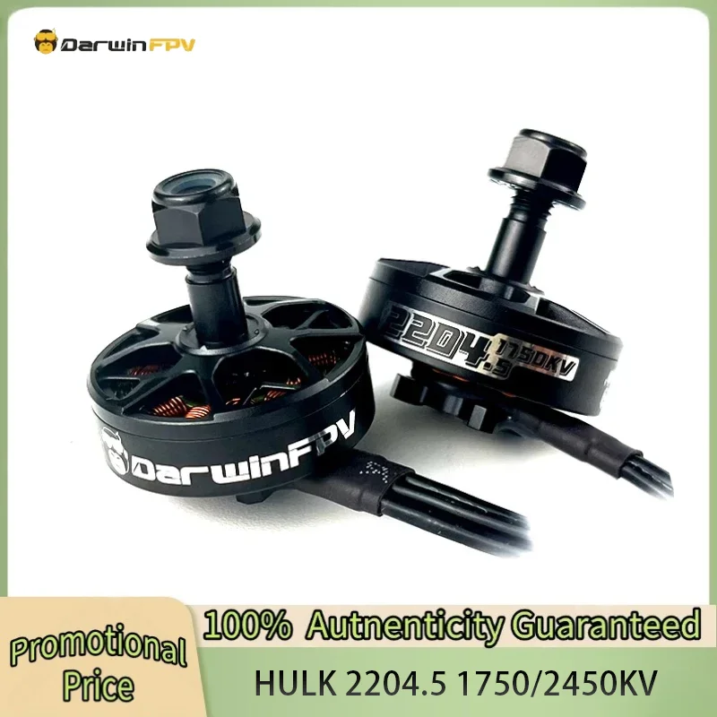 

DarwinFPV HULK 2204.5 1750KV 2450KV Brushless Waterproof Brushless Motor RC Drone FPV Racing Multirotor Accessories RC DIY