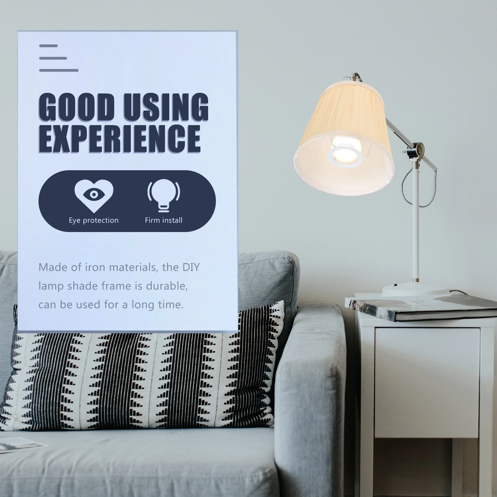 Woven Pendant Light Ceiling Covers Stand Lamp Shade Lampshade Rack Manual Tapered Frame Square image 5