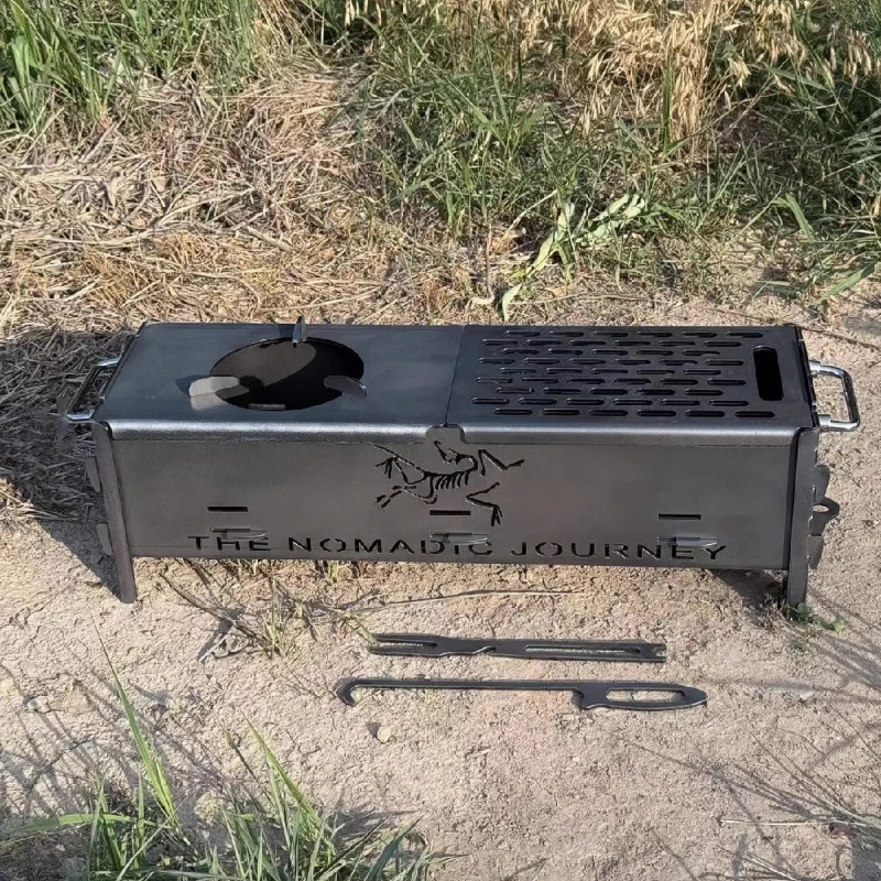 Outdoor Brazier Barbecue Grill Equipment Dismounting Modern Meat Barbecue Grill Lightweight Lron Furniture Parrilla MHSKL