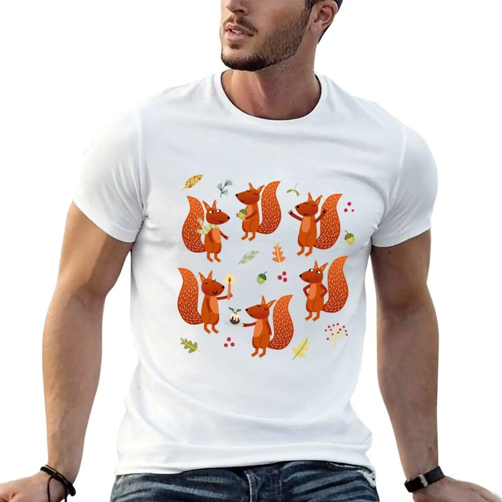 

Squirrel Party T-Shirt man t shirts for men casual man t shirts for men T-Shirt