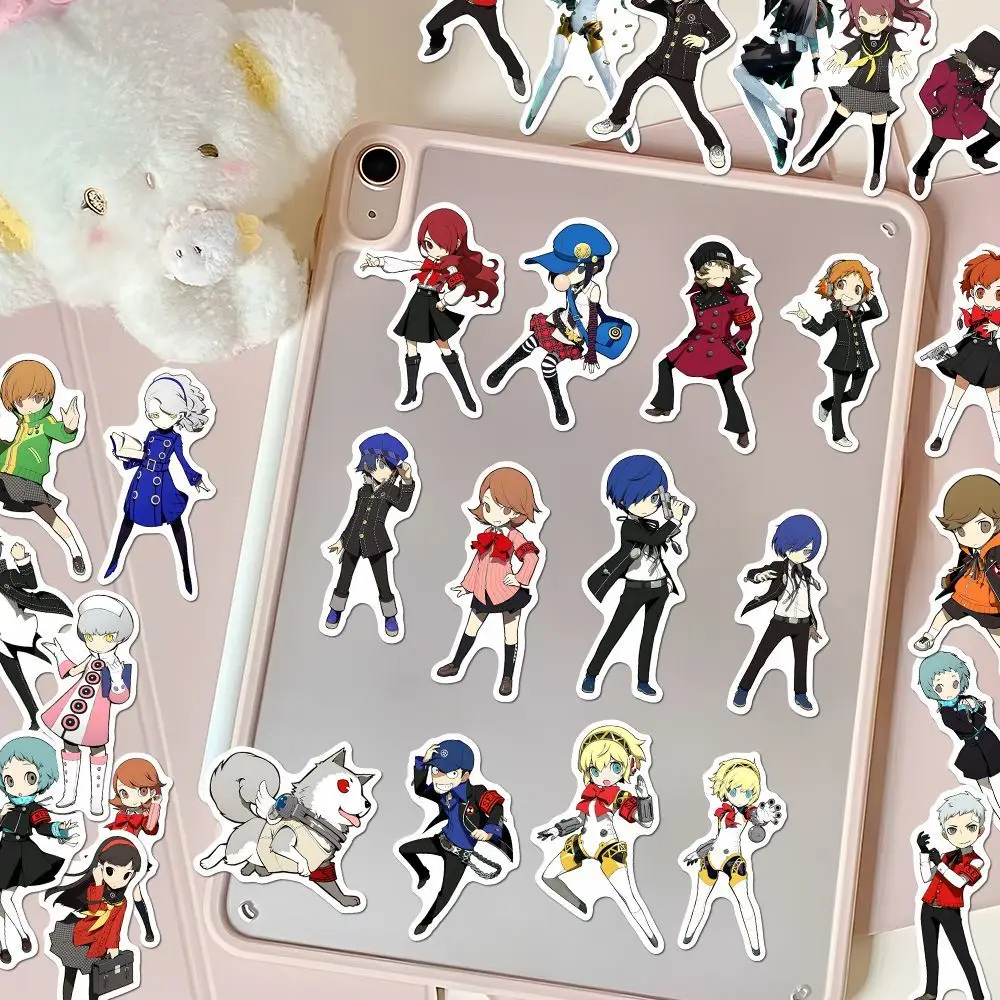 Persona Amamiya Ren Anime Sticker Yuuki Makoto Stickers Cute Q Version Laptop Phone Case Decor Student Stationery Kawaii Gift