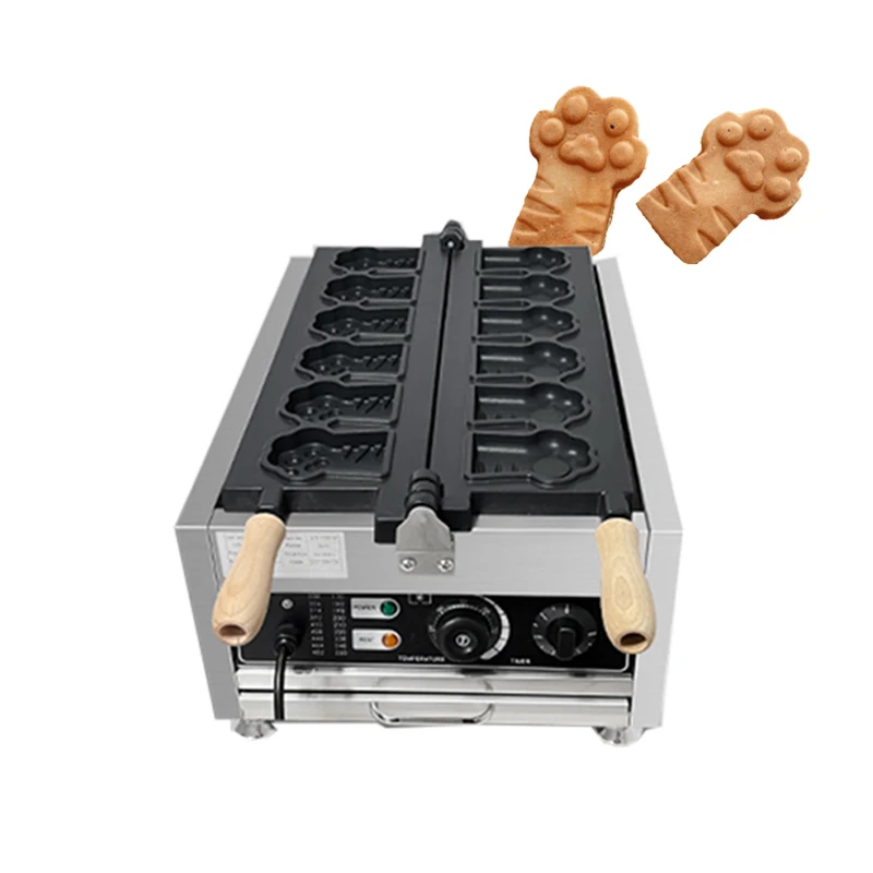 الاستخدام التجاري الكلب القط باو على شكل صانع الوافل الحديد الدب الهراء آلة الخبز النمر باو على شكل الهراء وجبات خفيفة بيكر
