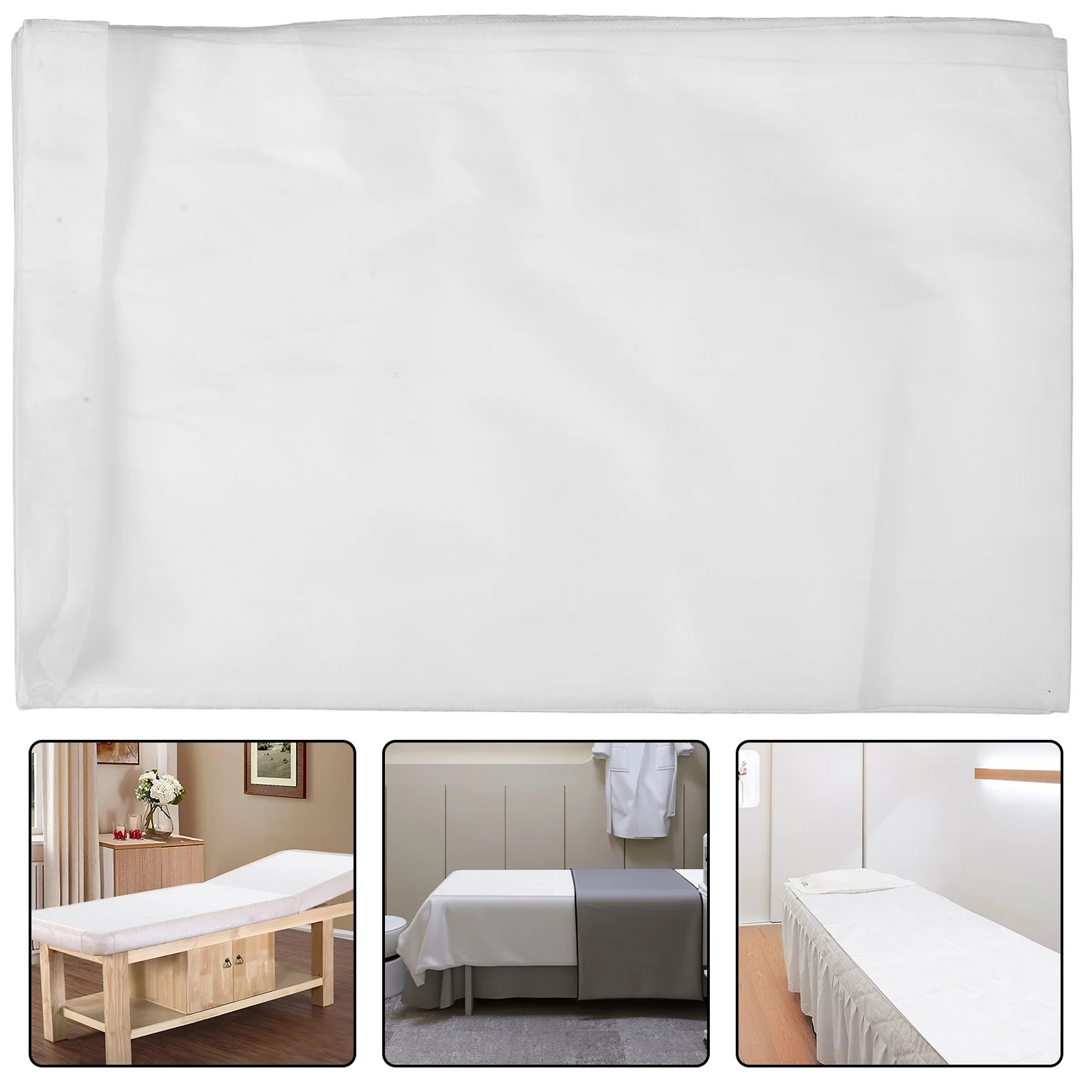 

100pcs Disposable Non-Woven Fitted Sheets For Massage Table Bed Protective Covers Spa Beauty Salon Tattoo Artists Breathable