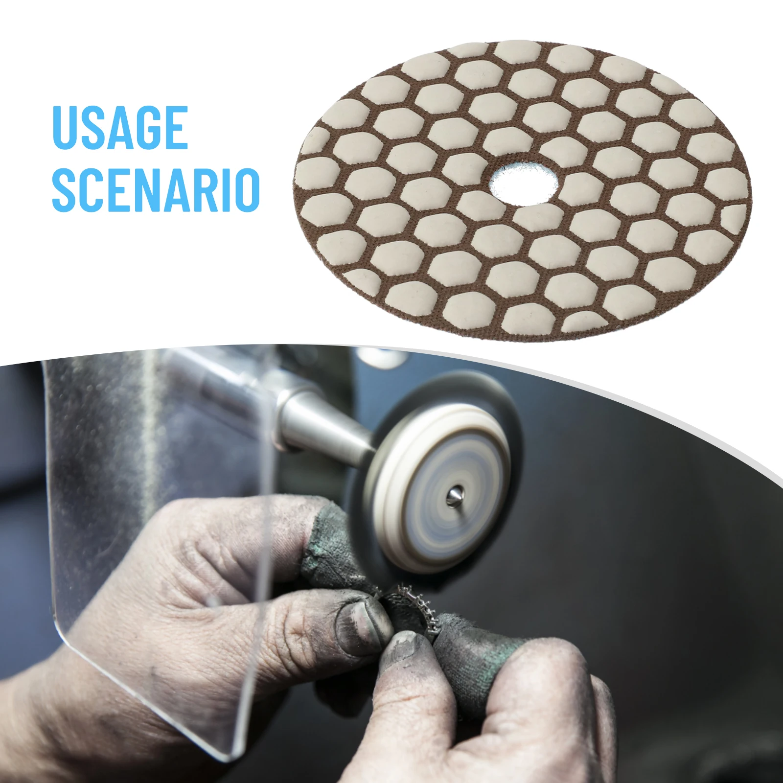 1pc Dry Polishing Pad 3 Inch Type Diamond Polishing Pads For Granite Marble Sanding Disc For Disc Stone  1pc Dry
