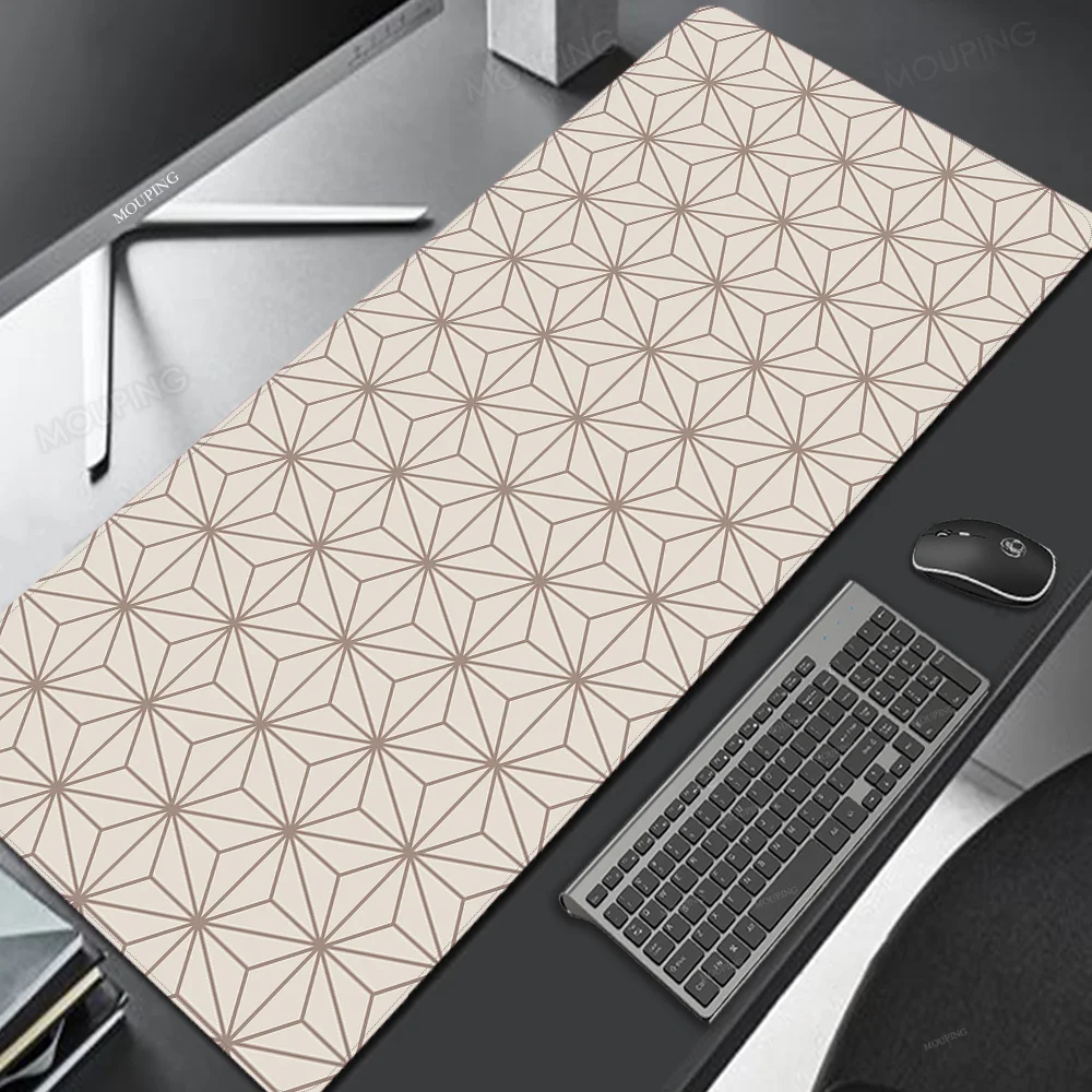 

Beige Mousepad Office Gamer Accessories Keyboard Mats 900*400mm Pad on The Table XXL Pc Mousepad Desk Mat Mouse Carpet