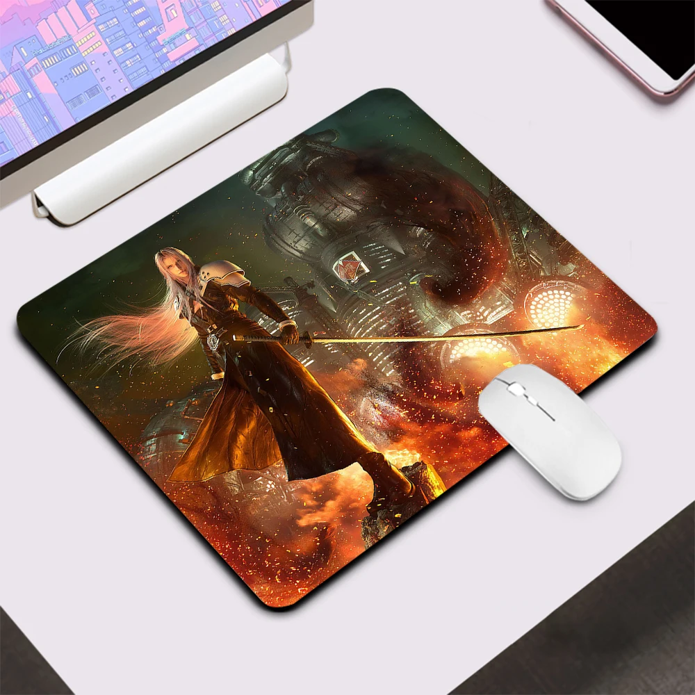 Final Fantasy 7 Small Gaming Mouse Pad Computer Office Mousepad Keyboard Pad Desk Mat PC Gamer Mouse Mat XXL Laptop Mausepad