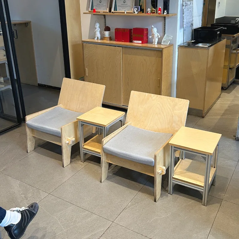 Coffee Bakery Studio B & B Ocean Board Soft Bag Table and Chair Combination Leisure Negotiation Single Sofa Chair