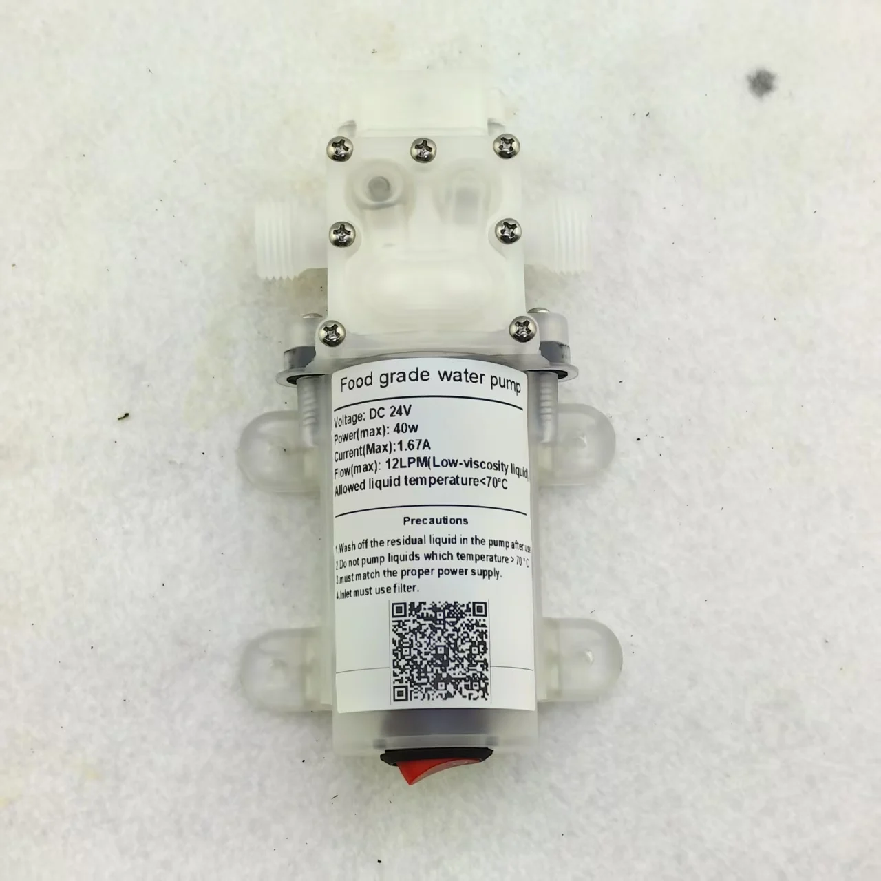 DC 12V 24v 40W food grade pump Diaphragm Water Pump Self-priming pump 12L/min big flow rate