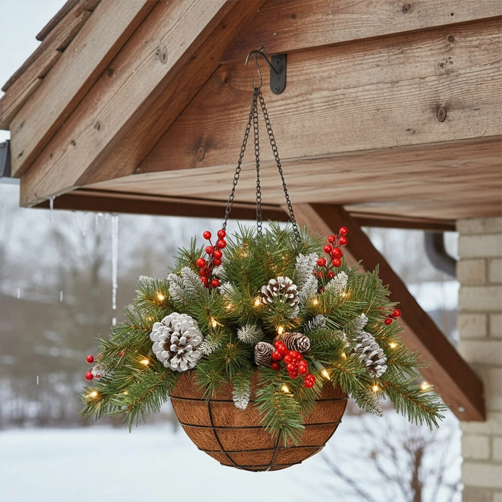 Christmas Berries, And Twigs, Front Included Light And Versatile And