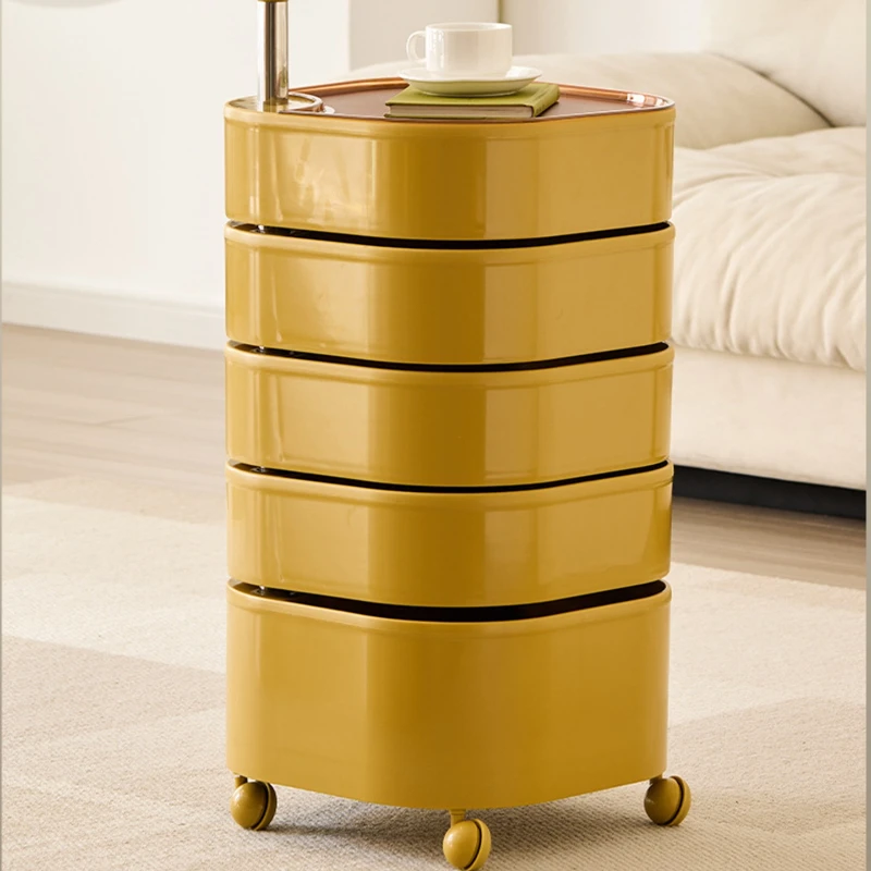360 rotating locker mobile bedside table, cosmetic storage rack