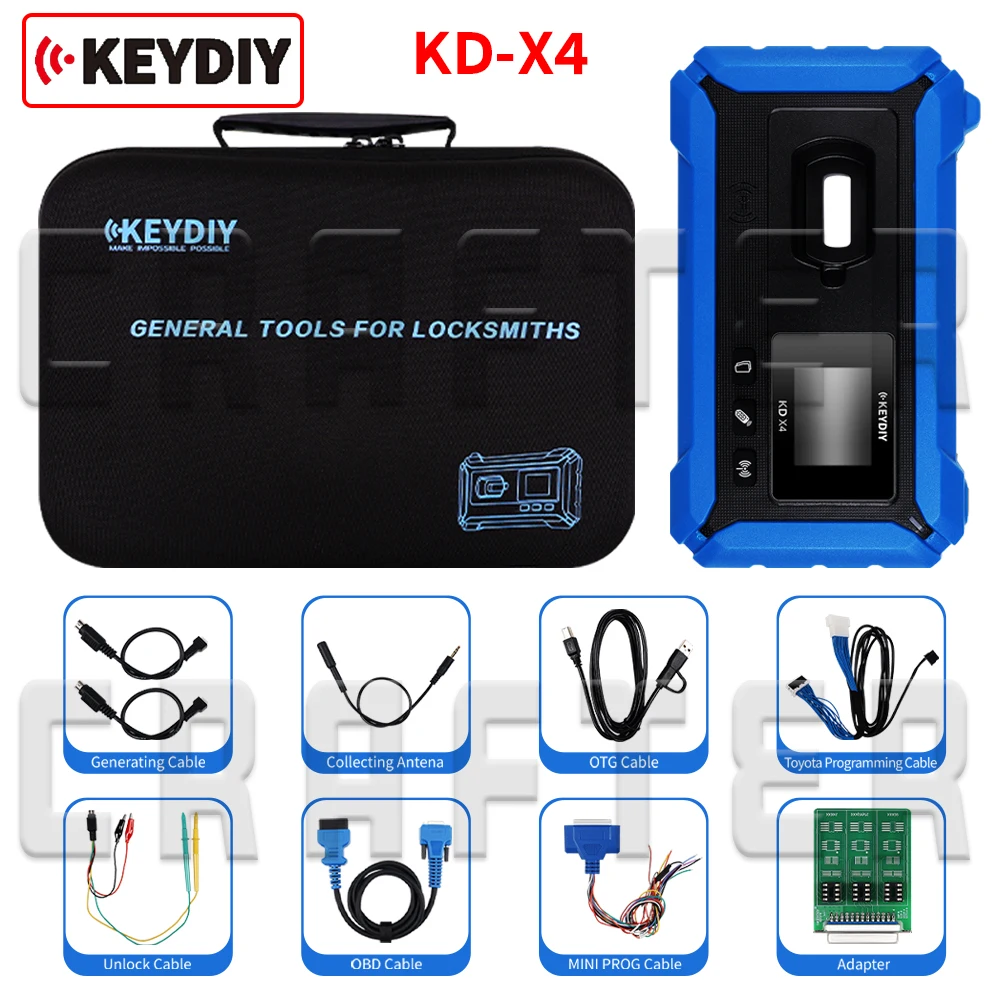 KD X4 Locksmith Device Car Key Programming Chip Copying Remote Generation IMMO Matching 2.4G Detection Multi Mode Stable Keytool