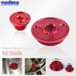 Engine Timing Plug Cover For Honda CRF 250R 450R 450X 230F 250L 250M 250 Rally 1000L XR 250 400 Motard Baja TRX 400EX 450ER