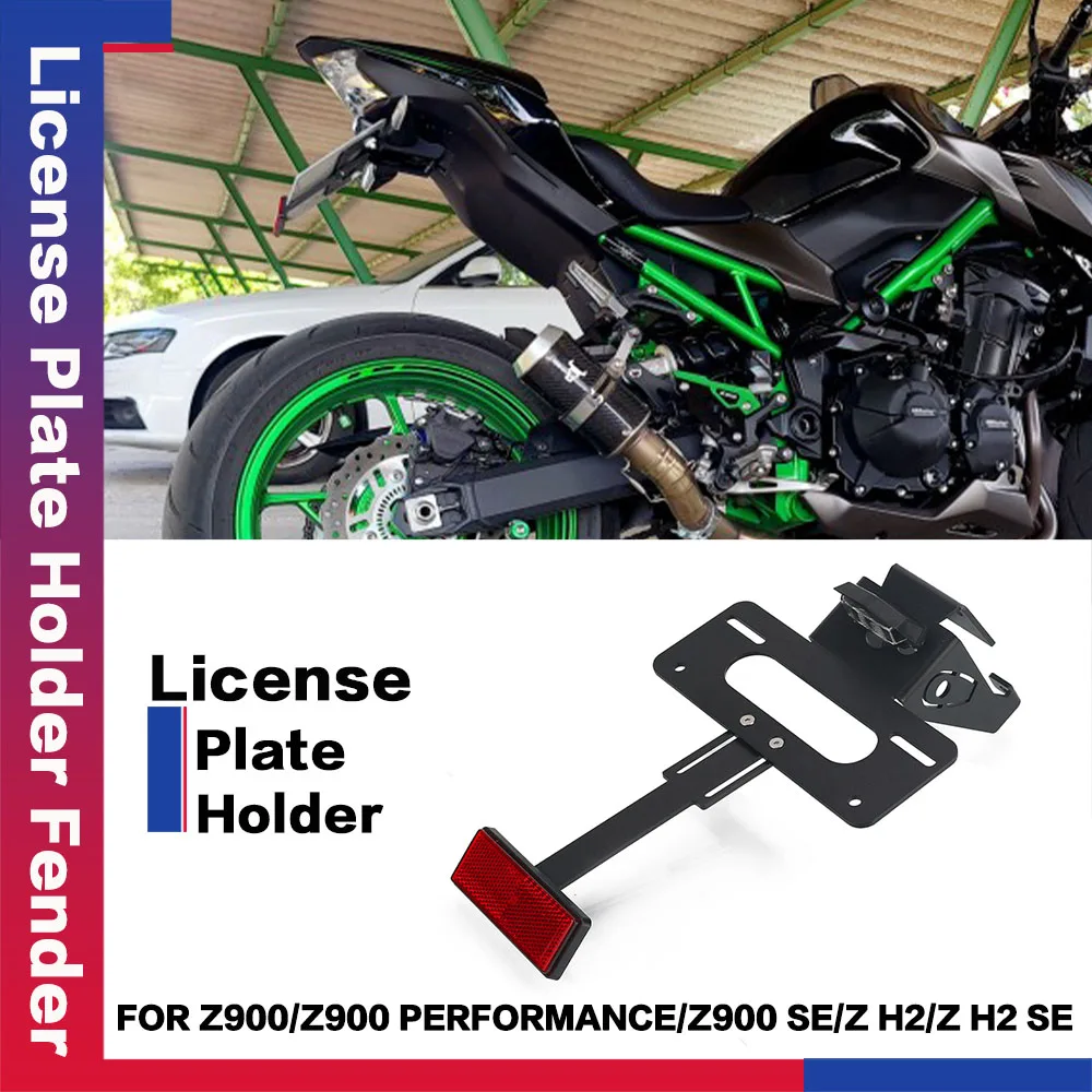 

2023 Moto For Kawasaki Z 900 SE Z900 Performance ZH2 Performance/SE Motorcycle Rear Tail Tidy Number License Plate Holder Fender