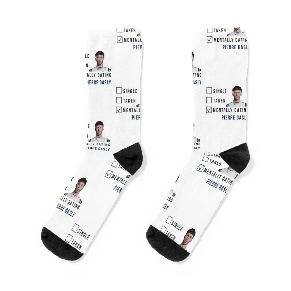 Pierre Gasly Mentally Dating Socks fashionable gym heated essential Men's Socks Women's