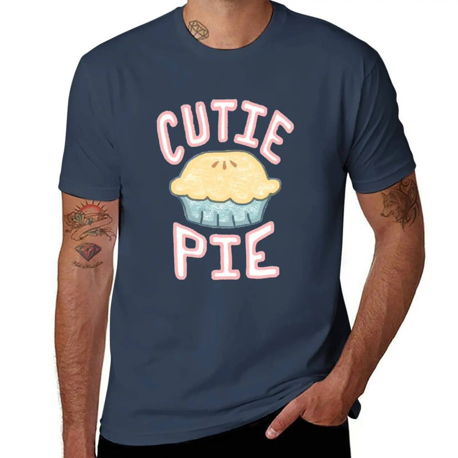 

cutie pie T-Shirt Basic Daily Outfit Short Sleeve Tee