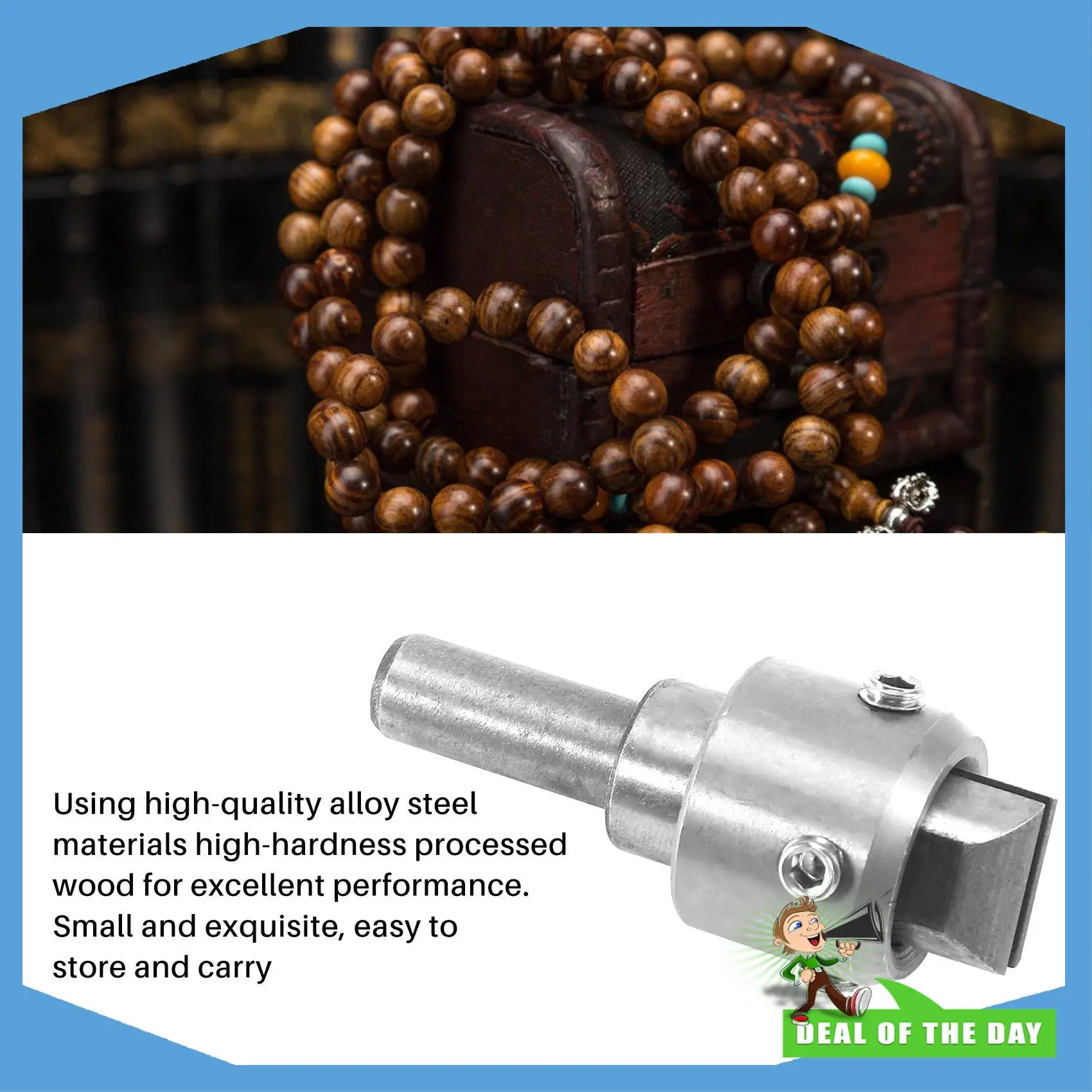 

24-Hour Delivery Wooden Beads Drill Bit Ball Blade Milling Cutter Set 24Pcs Cemented Carbide Spherical Buddha Beads Woodworking