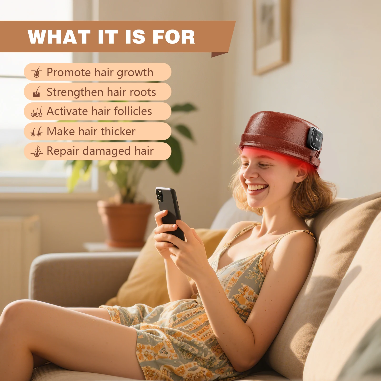 120 الثنائيات مكافحة تساقط الشعر قبعة العلاج بالضوء الأحمر قبعة 660nm و 850nm قبعة نمو الشعر 3000mAh لإعادة نمو الشعر الاسترخاء فروة الرأس العناية بالشعر