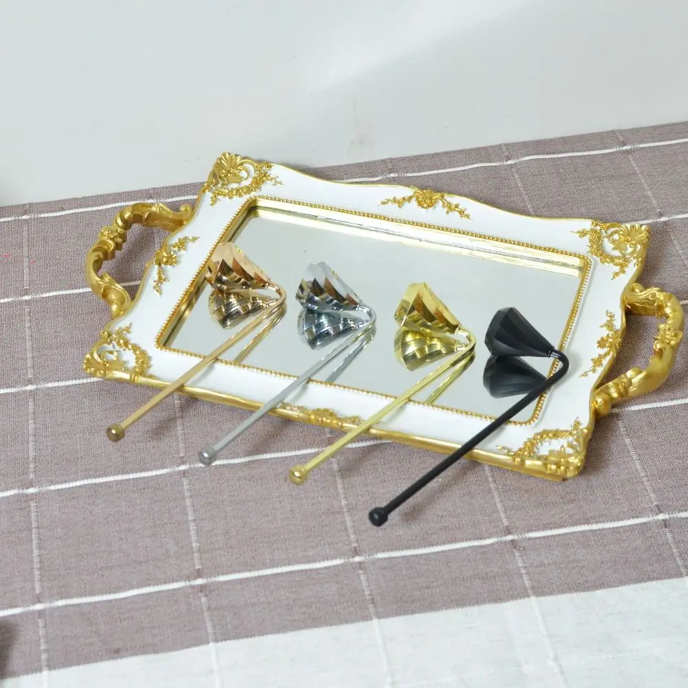 Ice Cream Shaped Candle Snuffer Long Handle Black Gold Silver Flame Extinguisher Polished Surface Candle Extinguishing Tool
