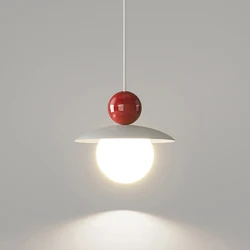 Nordic LED Pendant Light  Cream Style Modern Hanging Lamp Indoor Lighting Room Decor Chandeliers For Living Room Bedside Bedroom