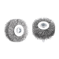 2pcs 2 Inch Heavy Duty Wire Wheel Brush for Electric Drill Grinder Cleaning Polishing Paint Rust Removal 1/4 Inch Round Shank