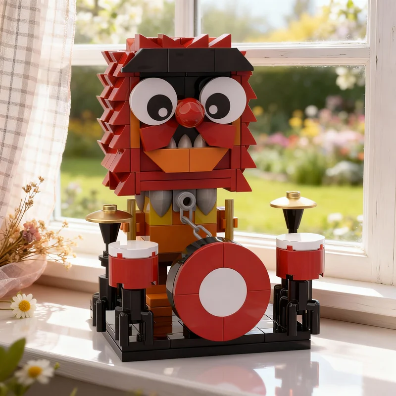 

Набор из 251 детали для сборки модели Brickheadz «Животные Маппеты» (MOC), креативный подарок, коллекционный декор для детей и взрослых, премиум-класса, для рабочего стола