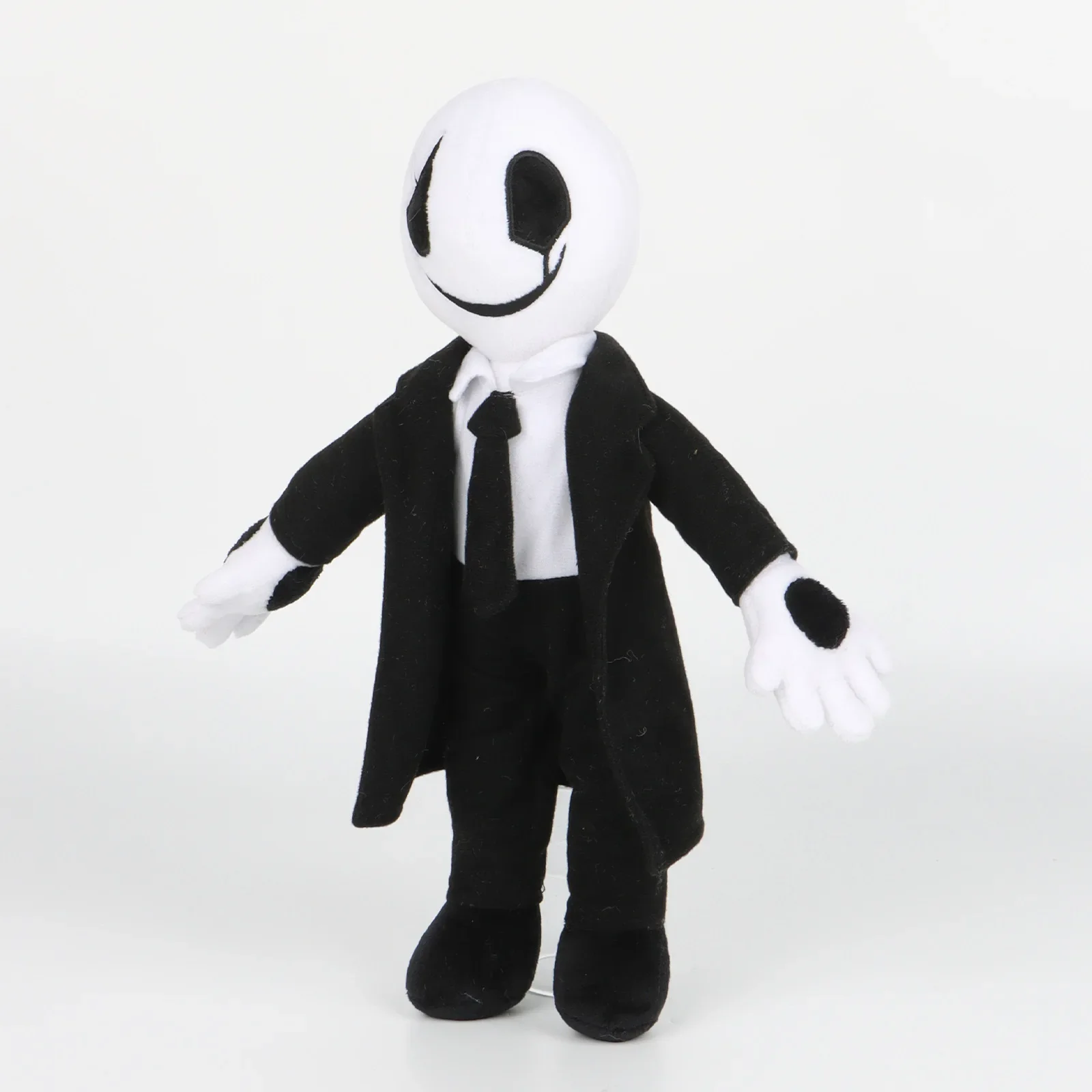 Cute Skeleton Gentleman Undertale Pirate Gaster Plush Toy Black‑White Suit Stuffed Doll Birthday Gift for Game Fans