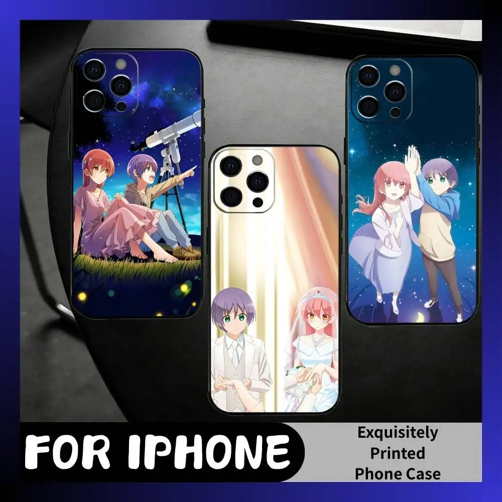

TNK Anime T-Tsukasa Tonikaku K-Kawaii Phone Case For iPhone17,16,15,14,13,12 Plus,Max Soft Silicone Black Cover